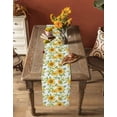 thumbnail image 5 of Sunflower Table Runner 72 Inches, Watercolor Summer Botanical Pastoral Bed Runner Dresser Scarves Tabletop for Indoor Outdoor Parties/Ceremony/Banquet, 14" x 72", 5 of 8