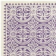 thumbnail image 4 of SAFAVIEH Cambridge Leslie Geometric Wool Area Rug, Purple/Ivory, 4' x 6', 4 of 9