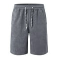 thumbnail image 4 of Men's Casual Shorts Athletic Wear for Men Sheer Shorts Athletic Fit Men Basketball Short Pool for Pt Twill Cu Beach Man Summer Linen Corduroy Grey M, 4 of 4