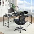 thumbnail image 5 of Mainstays Ergonomic Office Chair with Adjustable Headrest, Black Fabric, 275lb capacity, 5 of 11