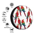 thumbnail image 5 of Rv Spare Tire Cover 14 inch - Red Macaw Parrot On Branch Tire Covers for Trailers, Adjustable Camper Spare Tire Cover, 5 of 7