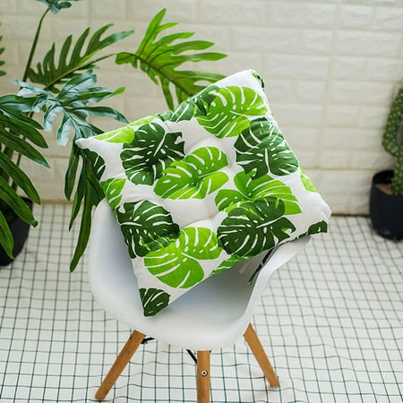 

RnemiTe-amo Green Tropical Office Chair Cushion Thicken Round Cotton Seat Cushion Pad Garden Chair Pads Seat Cushion for Back Pain Home Decor Decorative Cushions for Sofa - 18 x 18 in