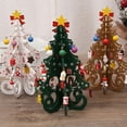 thumbnail image 2 of Cateissary Decoración de árbol de Navidad de escritorio de reutilizable plegable lindo hogar Oficina Bar dormitorio decoración ornamento con Mini Kits de decoración para fiestas Amarillo Cateissary HA069181-01, 2 of 6