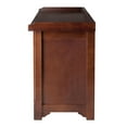 thumbnail image 3 of Milan 4pc Storage Bench with Basket in Walnut, 3 of 8