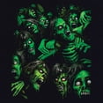 thumbnail image 3 of Tee Hunt Zombie Pile Women's T-Shirt Undead Rising Zombie Apocalypse Outbreak Shirt, Light Blue, Large, 3 of 5