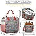 thumbnail image 3 of Cultural Fusion Mandala Multi-Pocket Lunch Bag - Detachable Strap for Convenient Carrying, 3 of 6