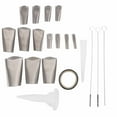 thumbnail image 1 of Buse de Calfeutrage, 20 Pcs Applicateur de Calfeutrage en Acier Inoxydable Intégration Transparente, 1 of 8