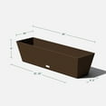 thumbnail image 4 of Veradek Pure Series Window Box 36" Plastic Planter 2-Pack Espresso, 4 of 8