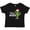 AB-Black, variant on Feliz Navidad Christmas Cactus in Santa Hat Boys or Girls Baby T-Shirt