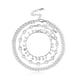 thumbnail image 1 of Pulsera de tobillo de tobillo de tobillo en capas ajustable adornos de moda de accesorios de San Valentín regalos de playa para plata de plata 1 set Inevent AP009294-02, 1 of 7