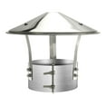 thumbnail image 1 of Luzkey Capuchon de Cheminée, Couvercle de Pluie de Toit Capuchon de Conduit de Cheminée Couvercle d'Évent d'Évacuation Capuchon de Conduit de Cheminée pour Chauffage Extérieur Tuyau Extérieur Dia 10cm, 1 of 8