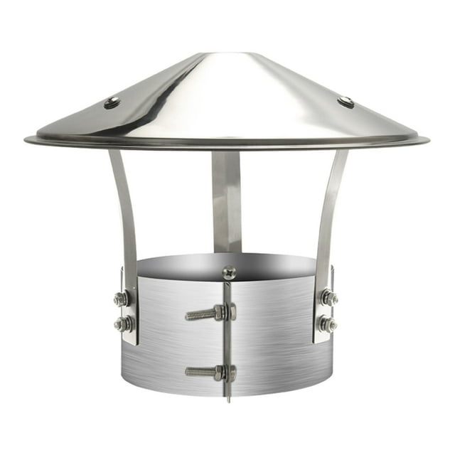 Luzkey Capuchon de Cheminée, Couvercle de Pluie de Toit Capuchon de Conduit de Cheminée Couvercle d'Évent d'Évacuation Capuchon de Conduit de Cheminée pour Chauffage Extérieur Tuyau Extérieur Dia 10cm