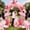 Red, variant on cpengpj Patio Furniture Set Lifelike Butterflys Veils Flower Multicolor Plastic Decor for Wedding Party Festival Outdoor Courtyard Birthday Valentines Day