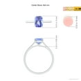 thumbnail image 4 of Angara Natural 1.6 Ct. Tanzanite Fashion Ring in 14K White Gold for Women (Ring Size: 4), 4 of 9