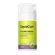 DevaCurl Styling Cream Touchable Moisturizing Definer | Enhances Curl Body and Shape | Non-Flaking | Non-Stiff | Non-Crunchy | All Curly Types  5.1 fl oz  (with Free Tail Combs)