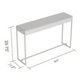 thumbnail image 2 of Safdie & Co. Table Console 47L Ciment Foncé Metal Noir, 2 of 4