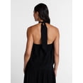 thumbnail image 4 of Time and Tru Women's Textured Halter Top, Sizes XS-XXXL, 4 of 6