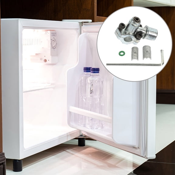 UPOUART Refrigeration Line Piercing Valve Bullet Piercing Valve Zinc Alloy 1 Set