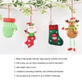 thumbnail image 4 of Ounissouiy calcetín de Navidad con temática de Navidad de gran capacidad, calcetín decorativo, tela para niños, muñeco de nieve, regalo, bolsa Kits de decoración para fiestas Ounissouiy HA068933-00, 4 of 5