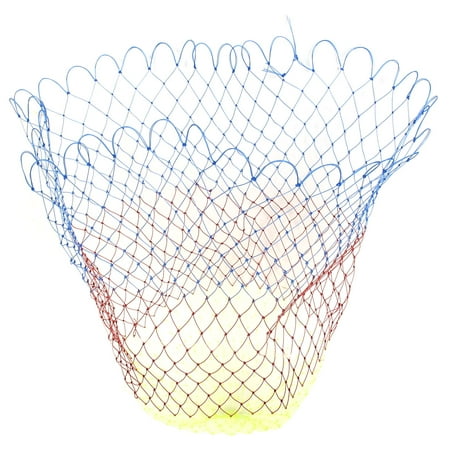 Unique Bargains 0.8  x 0.8  Plastic Portable Fishing Landing Net Fish Angler Mesh for Fishermen Yellow Fuchsia