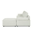 thumbnail image 6 of 99'' Modular Sectional Sofa Couch for Living Room, Modern Tufted L-Shape Sectional Sofa Couch with Convertible Chaise Ottoman,DIY Combination for Office Apartment,White, 6 of 7