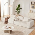 thumbnail image 5 of Weture 108” Modular Sectional Sofa, Cloud Sectional Couch with Deep Seat, Modern Modular L-Shape Sofa Couch with Chaise,Upholstered Couches for Living Room(Corduroy, Beige), 5 of 8