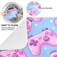 thumbnail image 2 of Seamless Bright Pattern with Pink Joysticks Dish Drying Mat Dish Drainer Rack Mats Water Absorbent Non-Slip Easy Clean Heat Resistant for Kitchen Counter, 2 of 8