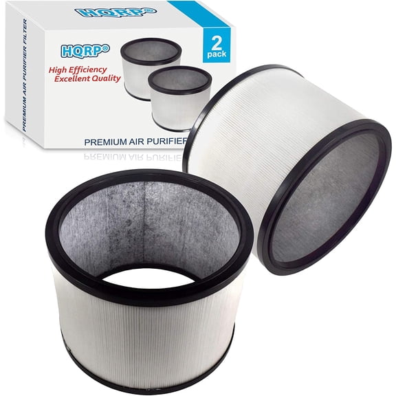 HQRP 2-pack Air Purifier Filter for Dyson Pure Cool Link Desk Air Purifiers DP01 & Pure Hot Cool HP01 HP02 Purifying Heater   Fan, 968125-03 EVO Filter