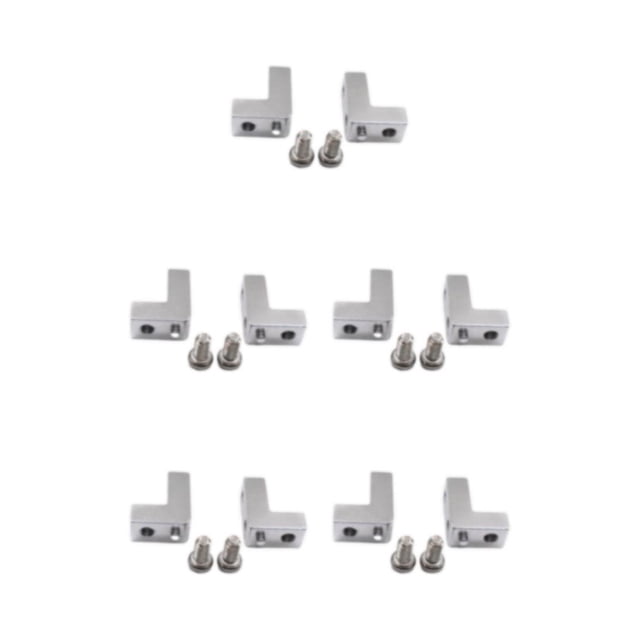 maskred Improve Handling And Performance With Servo Base For ECX 1/12 RC RGT 136100 Compatible With ECX 1/12 Rc RGT 136100 silver 5Set