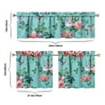 thumbnail image 6 of Bloom and Blossom Kitchen Curtains Set Floral Butterfly Botanical Garden Nature Watercolor Wildflower Bee Rustic Tier and Valance Curtains, 6 of 6