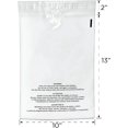 Shop4Mailers 10 x 13 Clear Plastic Flat Poly Bags with Suffocation