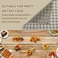 thumbnail image 5 of Uxcell 300pcs Square Checkered Wax Paper Sheets 8.66" x 8.66" Oil-absorbing Dry Food Wrapping Paper for Sandwich Baking Paper Liners Picnic Basket Bread Hamburger Wrap Kitchen, Brown, 5 of 7