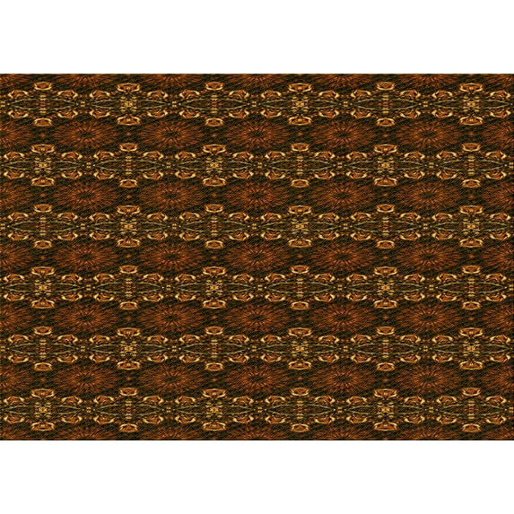 Ahgly Company Indoor Rectangle Patterned Blood Night Red Area Rugs, 8' x 10'