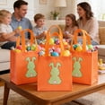 thumbnail image 5 of Honmine 12-Piece Easter Gift Bags Set, Rabbit Pattern Holiday Decorative Bags, Available in 6 Colors, Spring Party Favor Bags, 5 of 6