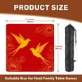 thumbnail image 2 of Mahjong Mat 31.5" x 31.5" Elegant Chinese oriental Elegant swallow bird peony flower golden line Non-Slip Noise Reduction American Mahjong Tiles Table Cover for Dominoes Poker Card Board Games Gift, 2 of 8