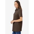 thumbnail image 3 of Woman Within Plus Size Perfect Short-Sleeve Polo Shirt, 3 of 6