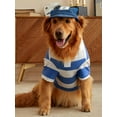 thumbnail image 3 of ROMWE 1pc Pet Color Block Raglan Sleeve T-shirt, 3 of 5