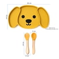 thumbnail image 2 of Plato Para Bebé Con 3 Divisiones, Forma De Perro Y Cubiertos, 2 of 6
