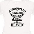 thumbnail image 4 of Inktastic Handpicked for Earth by My Nonna in Heaven with Angel Wings Boys or Girls Long Sleeve Baby Bodysuit, 4 of 5