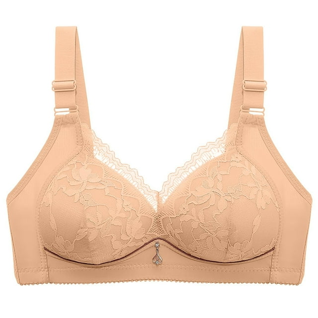 Birdeem Bras for Women Womans Embroidered Glossy Comfortable Breathable Bra Underwear No Rims