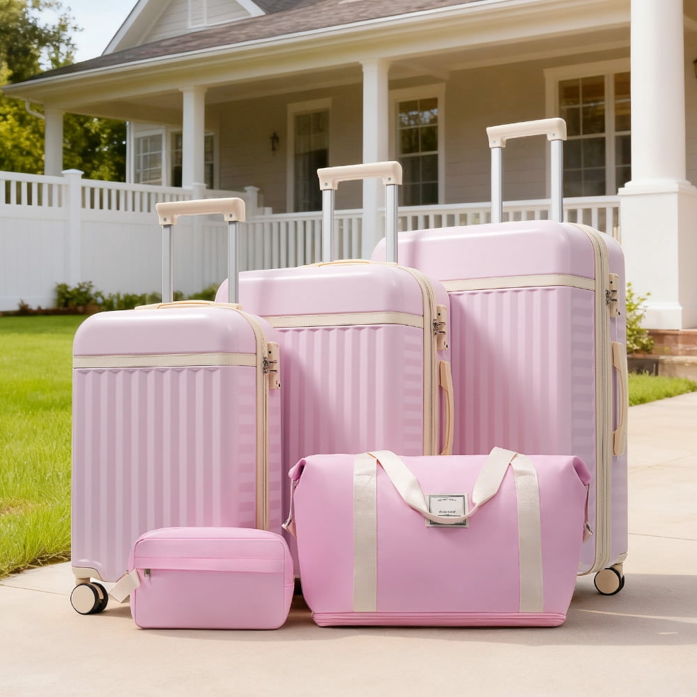 5-Piece Hardside Luggage Set with Expandable Suitcases, Spinner Wheels & TSA Lock