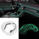 thumbnail image 2 of Tira de luz Interior del Coche Tira de luz Decorativa del Coche Iluminación Interior Auto LED EL Piezas de modificación de lámpara fría 4 Metros Atmósfera de neón Tira de luz Brillante(Verde) EOTVIA NO, 2 of 6