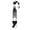 Abstract Floral &, variant on Moon Phase Tie – Celestial Bohemian, Polyester Skinny Tie for Weddings & Goth Fashion