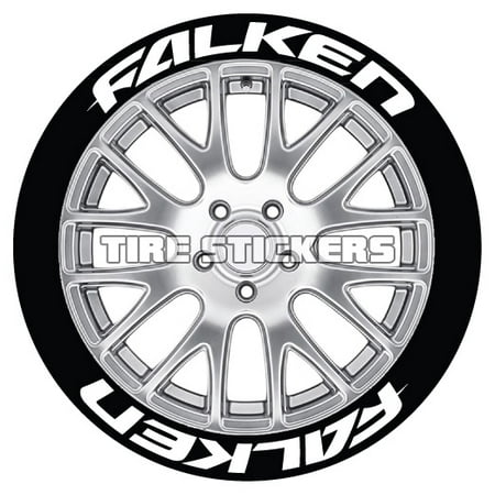 Falken Wheels - FALKEN Tire Stickers - White - 1.25