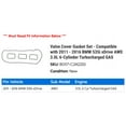 thumbnail image 2 of Valve Cover Gasket Set - Compatible with 2011 - 2016 BMW 535i xDrive AWD 3.0L 6-Cylinder Turbocharged GAS 2012 2013 2014 2015, 2 of 2