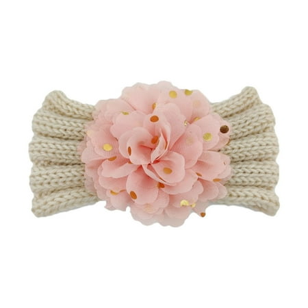 

Bow Hair Band Elastic Elastic Headband Toddler Baby Boys Girls Flower Polka Dot Stretch Knitted Hairband Headwear Headband