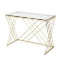 thumbnail image 4 of SEI Furniture Dezby Modern Glass-Top Desk, 4 of 6