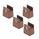 thumbnail image 3 of Paquete de 4 elevadores para muebles de cama, elevadores para patas de escritorio, elevadores para mesas, soportes para elevadores de muebles. Alt. 5 cm Marrón 10-37 mm, 3 of 9