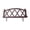 Brown, variant on Border White Plastic Garden Fence, 23.62x10.24x0.39in Spring Decorative Picket Fence for Lawn Yard