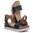 thumbnail image 5 of Josef Seibel Clea 01 Women's Wedge Sole Ankle Strap Sandal In Black Size 8, 5 of 6
